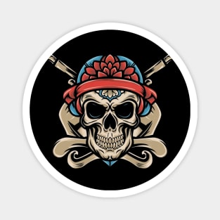 Death or Glory Skull Tattoo Magnet